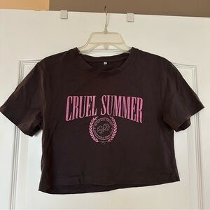 Cruel Summer - Taylor Swift lyric crop tee